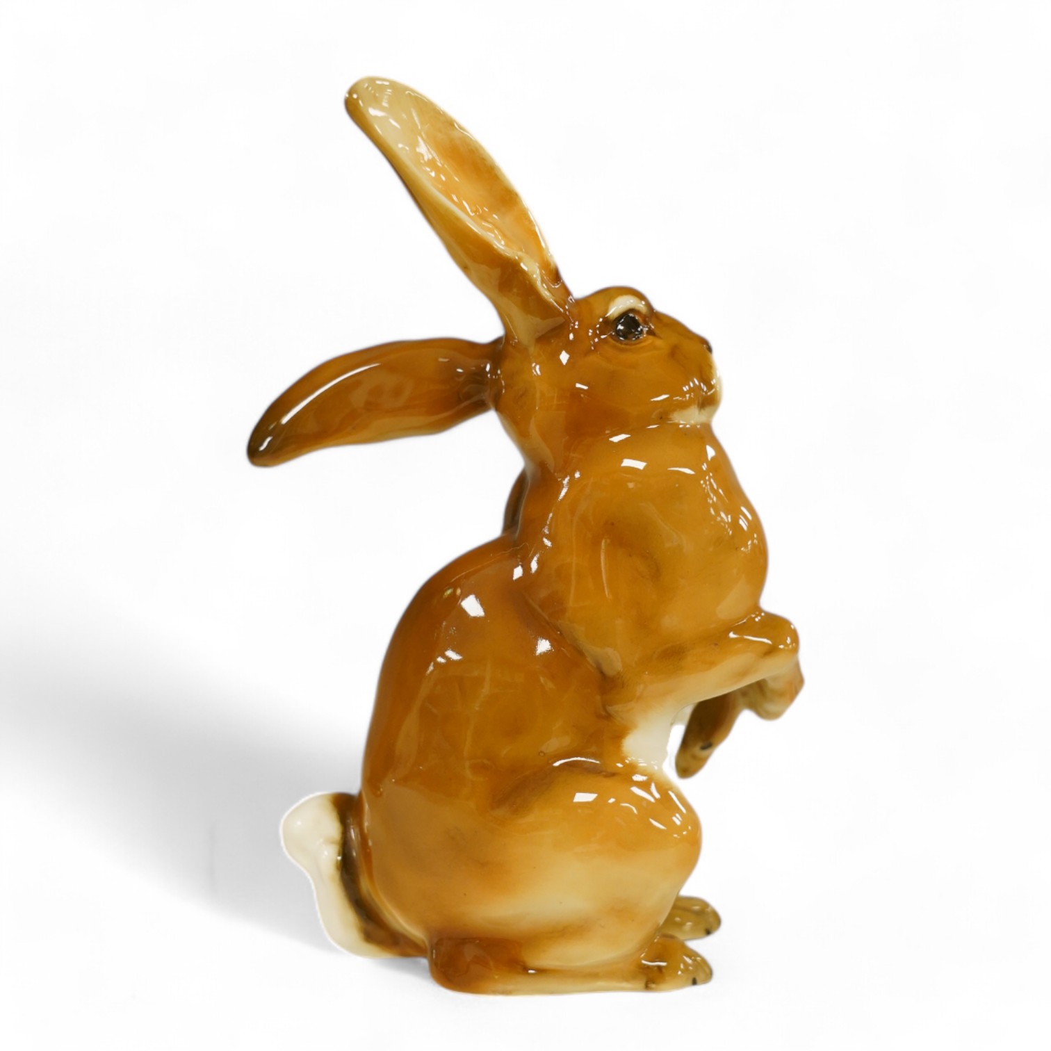 A Hutschenreuther No.14 Standing Hare, impressed mark Tooter, 14cm high. Condition - good